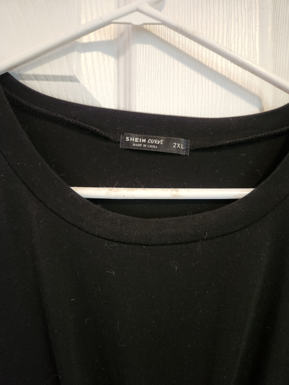 SHEIN Curve Black Crewneck Dress